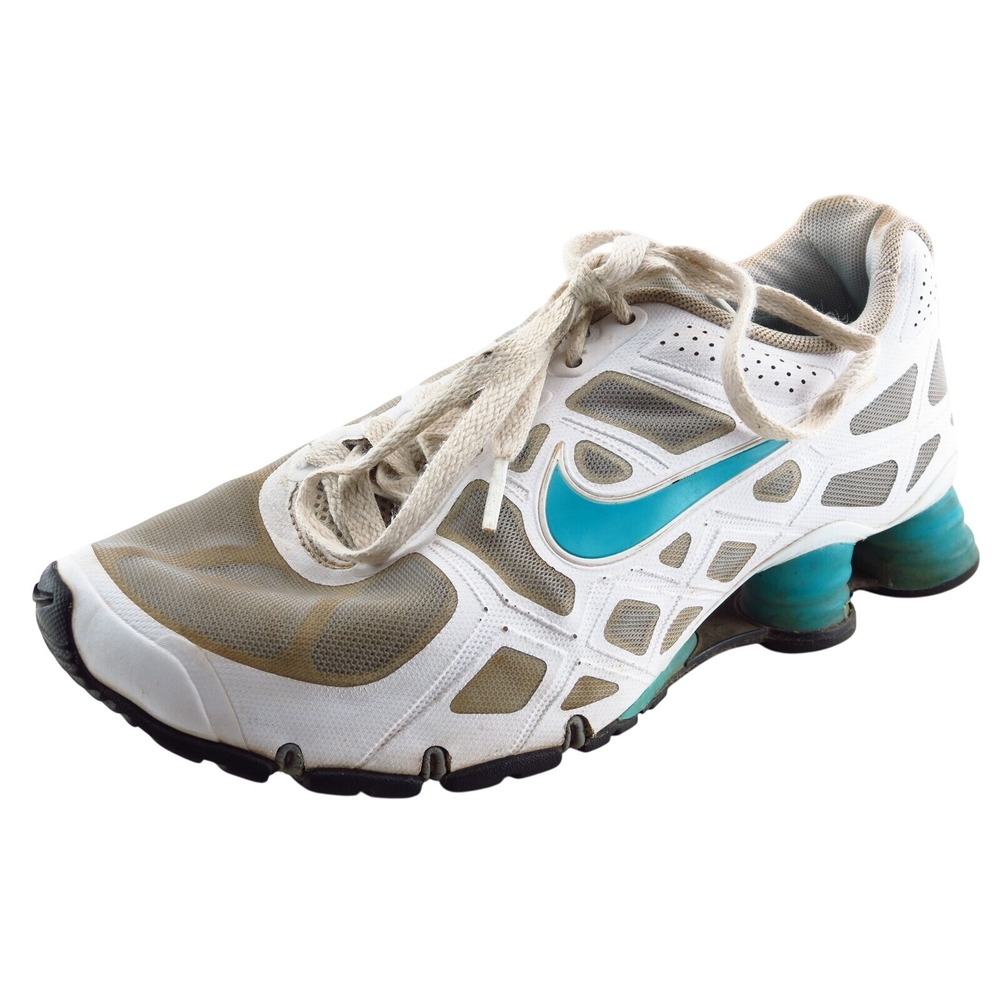 Nike Shox Turbo White‎ Synthetic Athletic Girls Shoes Size 6